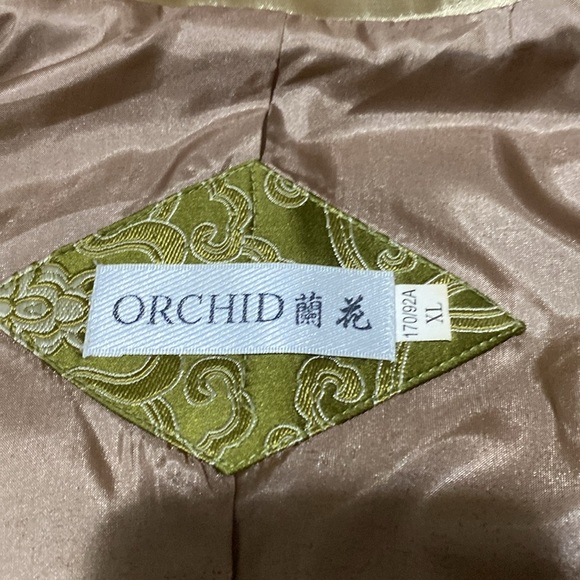 Elegant Green Brocade Silk Blend Blazer - Picture 10 of 17